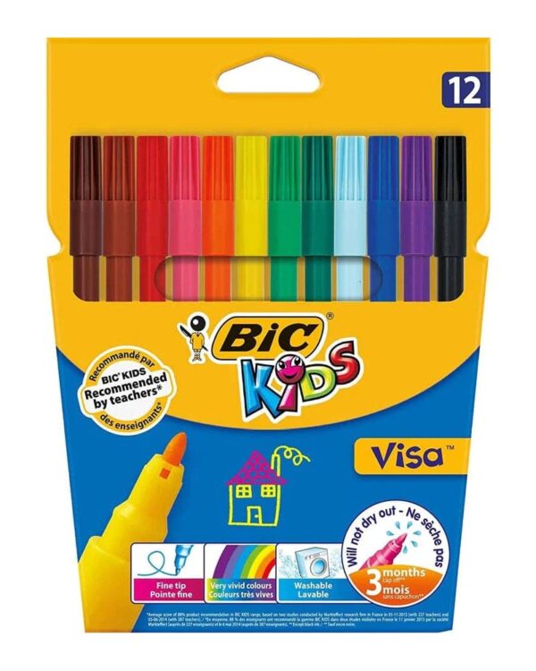Feutres Coloriage BIC - Pack de 12 Couleurs
