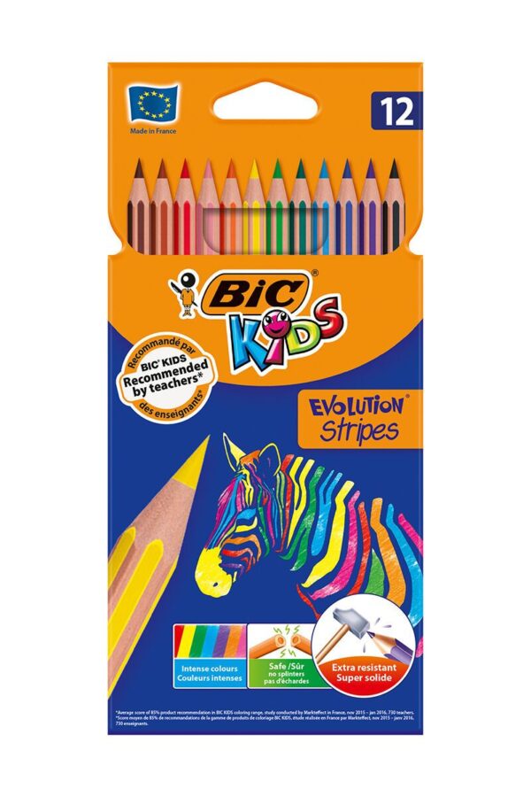 Crayon 12 Couleurs BIC KIDS